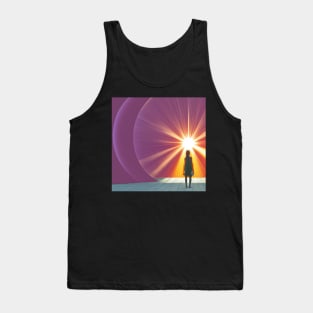 A girl looking at the Sun Tank Top